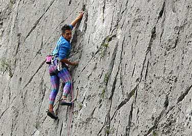 Escalada em calcário em Potrero Chico