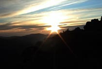 Por do sol em Siurana